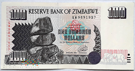 Zimbabwe 100 $ 1995