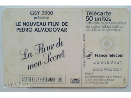 Pedro Almodovar Kwiat Mego Sekretu Karta 1995