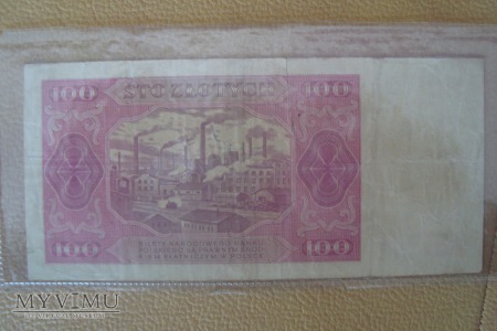 Banknot 1948 r 100 złotych
