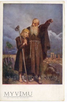 Grottger - Monk zakonnik - Pielgrzym