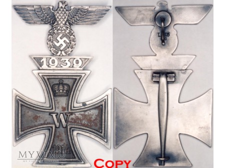 1939 Szpanga do Krzyża Żelaznego 1 Klasy 1914