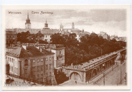 Duże zdjęcie W-wa - Zamek - od południa/wschodu - 1900-1915