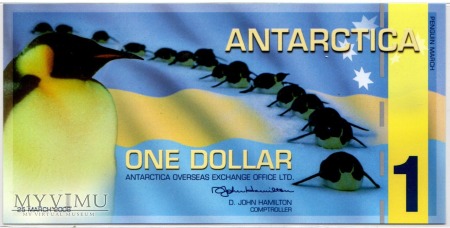 Antarctica - 1 Dollar - 2008
