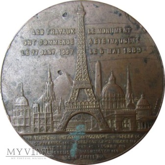 Wieża Eiffla medal pamiątkowy