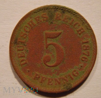 5 PFENNIG 1876 A - Berlin