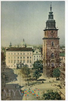 Duże zdjęcie Kraków - Rynek - Ratusz - 1957