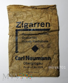 Opakowanie Zigarren Carl Neumann Oberglogau