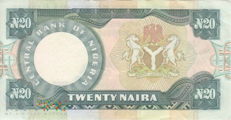 NIGERIA 20 NAIRA 2005