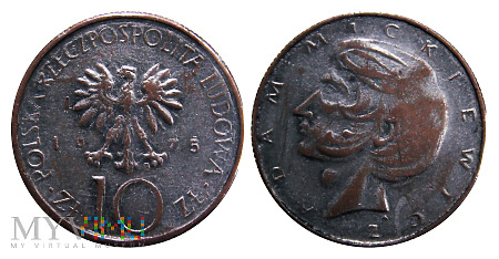 Duże zdjęcie 10 złotych, 1975, fałszerstwo (II)
