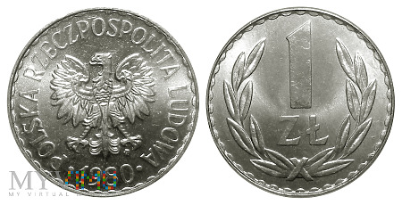 Duże zdjęcie 1 złoty, 1980