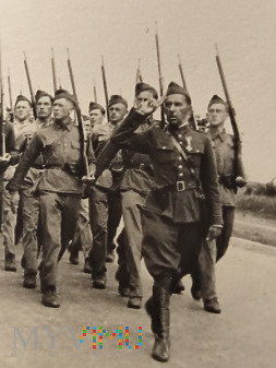 Duże zdjęcie Przemarsz wojska II RP - Cetniewo 1938r