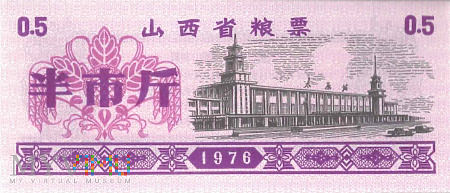 Chiny (Shanxi) - 0,5 jīn (1976)