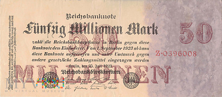 Duże zdjęcie Niemcy - 50 000 000 marek (1923)