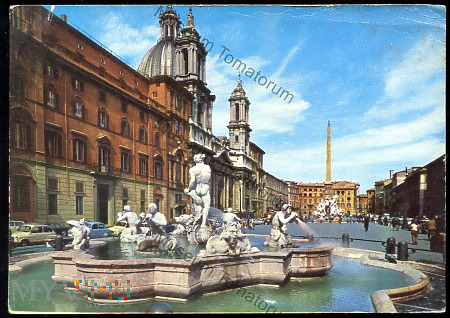 Roma - Plac Navona - lata 60-te
