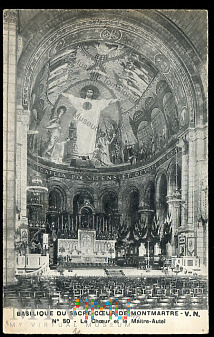 Duże zdjęcie Paryż - Bazylika Sacré-Cœur wnętrze - 1926