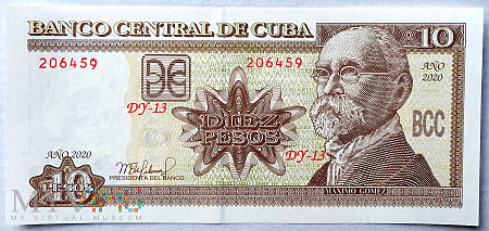 Kuba 10 pesos 2020