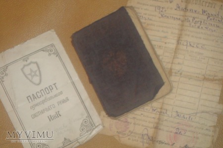 Paszport + ewakuacyjny arkusz + paszport CCCP