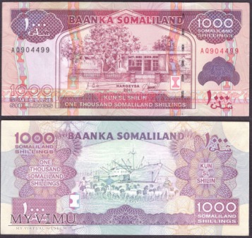Duże zdjęcie Somalia, 1000 shillngs