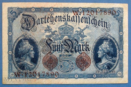 5 mark 1914 r - Darlehenskassenschein