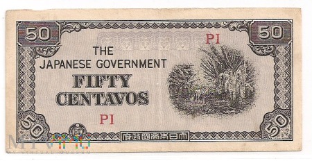 Filipiny.10.Aw.50 centavo.1942.P-105b