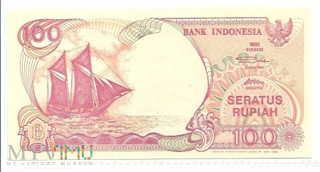 Duże zdjęcie Indonezja.10.Aw.100 rupi.1992.P-127a