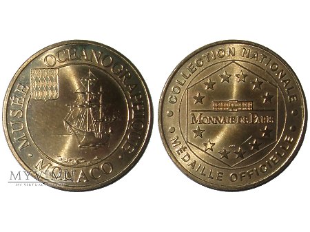 Duże zdjęcie Musee de Oceanographique Monaco medal 1997