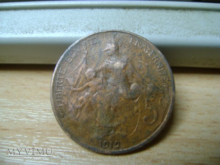 Duże zdjęcie 5 centimes 1912