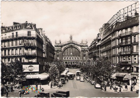Duże zdjęcie Paryż - Gare du Nord - lata 40/50-te