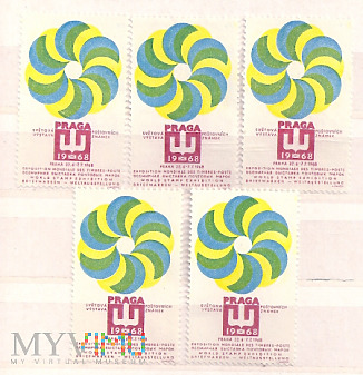 2.4a-Praga, wystawa znaczków 1968, logo targów