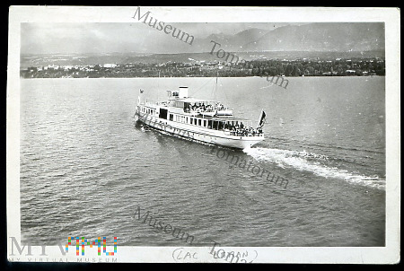 Statek pasażerski na Jeziorze Genewskim - 1950