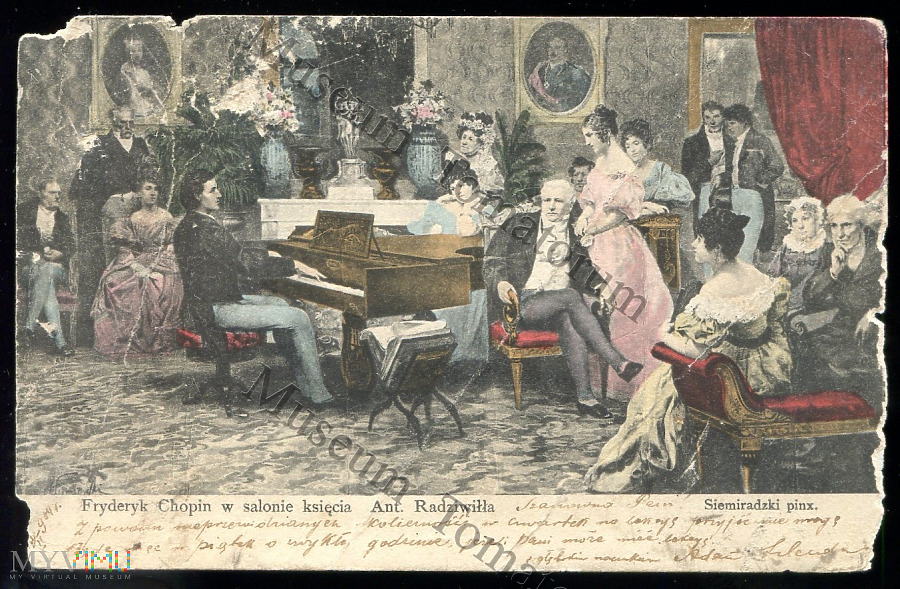 Chopin Grający Na Fortepianie W Salonie Księcia Radziwiłła Siemiradzki - Chopin w salonie... w MUSEUM TOMATORUM - Pamiątki