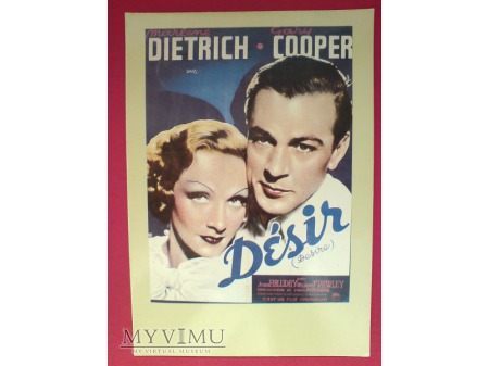 Marlene Dietrich Gary Cooper film Désir ( Pokusa)
