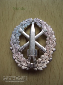 NVA odznaka do Schützenschnur Raketen