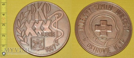 Medal kolejowy - usługowy Szp. Kol. w Ostrowie W.