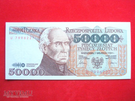 50000 złotych 1989 rok