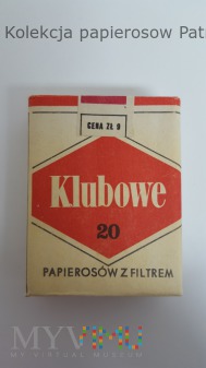 Papierosy KLUBOWE Kraków 1981 r. cena 9 zł
