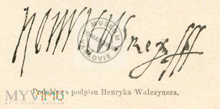 Podpis króla Henryka Walezjusza