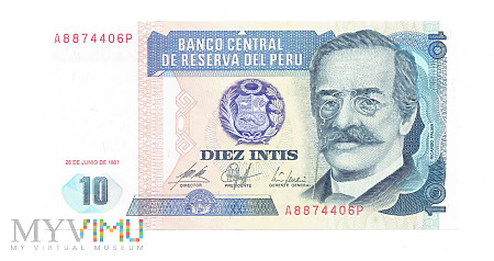 Peru - 10 Intis 1987r.