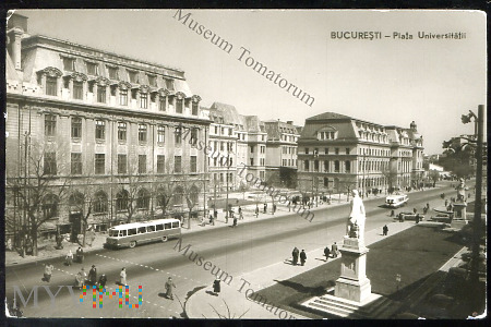 Bukareszt - Plac Uniwersytecki - lata 60-te XX w.