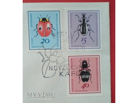 Duże zdjęcie 1968 Koperata znaczki pożyteczne chrząszcze