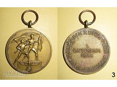 Medal za zajęcie czechosłowacji.