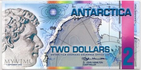 Antarctica - 2 Dollars - 2008
