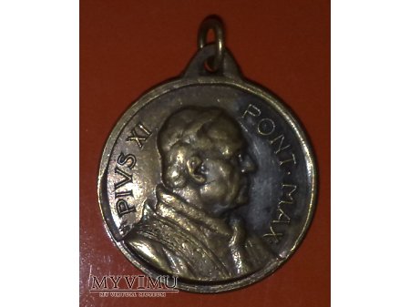 Medalik z Papieżem Piusem XI nr.2