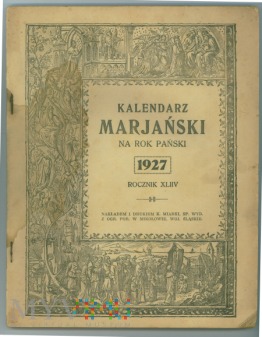 Kalendarz Marjański na rok 1927