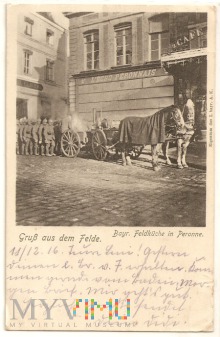 Kuchnia polowa przy Peronne,posterunek polowy 1916