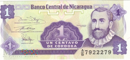 NIKARAGUA 1 CENTAVO 1991
