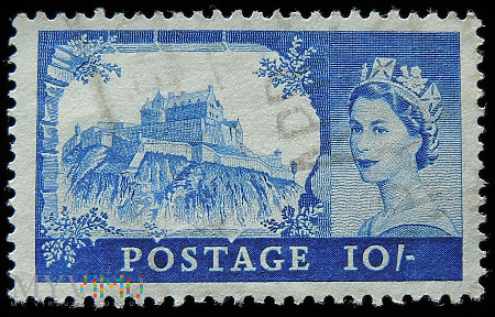 10s Elżbieta II Edinburgh Castle