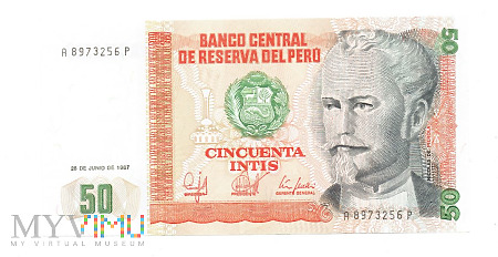 Peru - 50 Intis 1987r.
