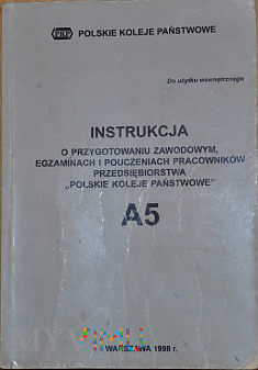A5-1998 Instrukcja o egzaminach na PKP