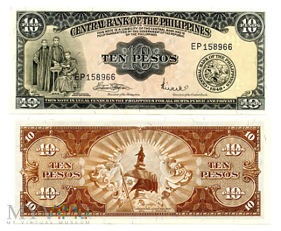 Duże zdjęcie 10 Pesos 1949 (EP158966)